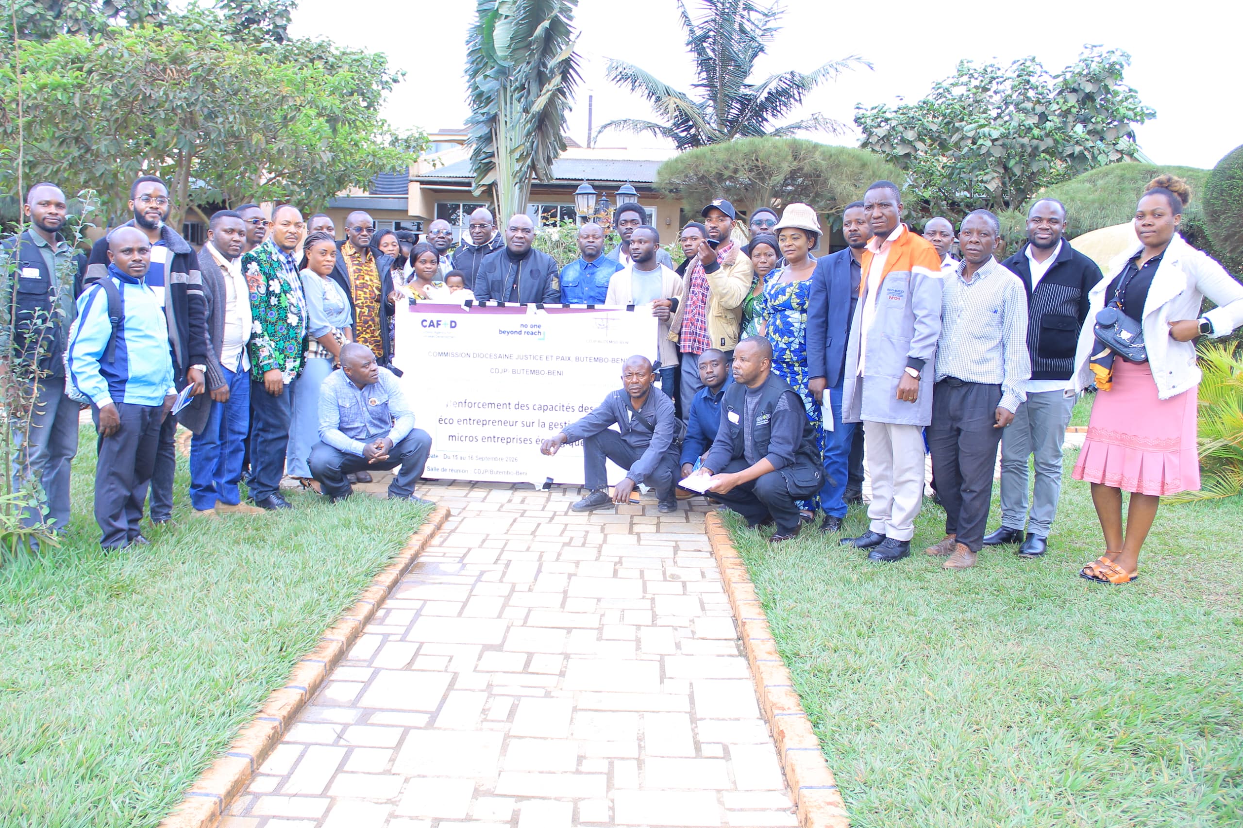 Butembo : la CDJP renforce les capacités des jeunes éco-entrepreneurs en économie circulaire